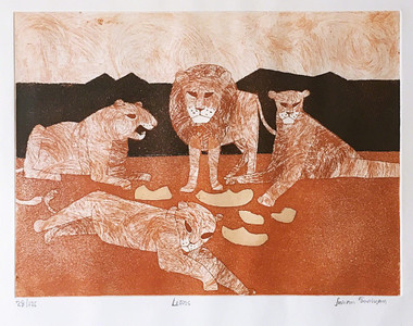 絵画 Julian Trevelyan Aigues Mortes Julian Trevelyan RA, Aigues Mortes – Original 1975 etching