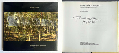 アート・デザイン・音楽 Robert Irwin Being and Circumstance Robert Irwin, Being and Circumstance NotesToward a Conditional Art