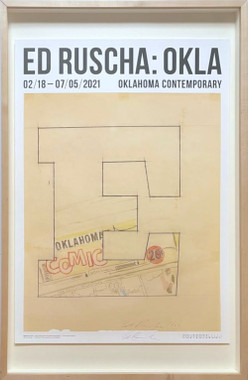 Ed Ruscha, Oklahoma-E, 2021 (HAND SIGNED from the limited edition