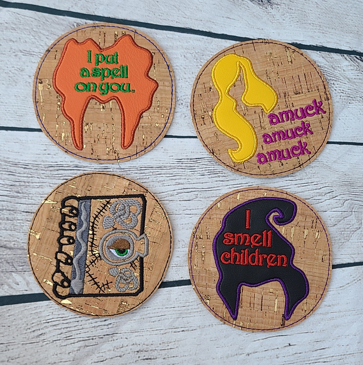 Embroidered Coasters