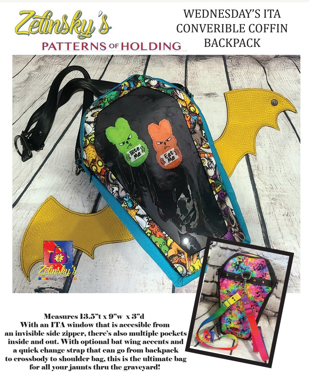 The Switch convertible backpack and cross-body bag PDF sewing