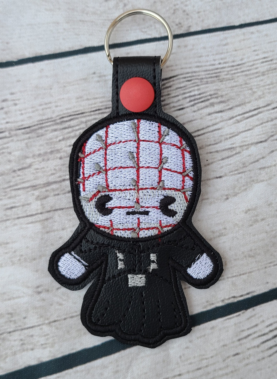 Chibi Horror Killers Embroidered Snap tab Keychains