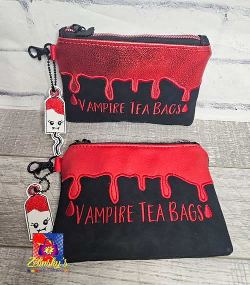 Vampire Tea Bags Embroidered Mini Bag