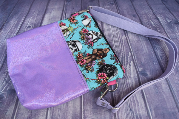 Floral Space Fighters Crossbody