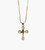 Crystal cross golden pendent Necklace