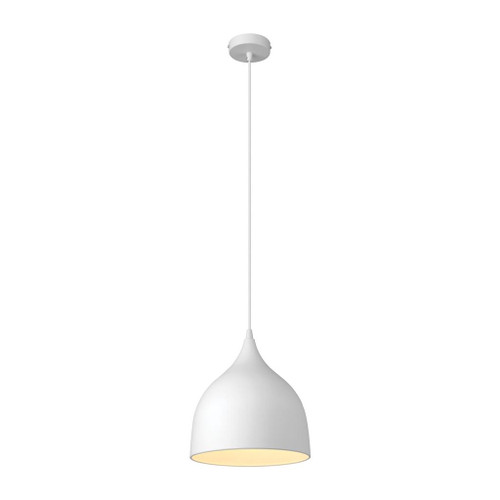 JADE 220MM SHADE 1XE27 PENDANT - White