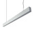 MAX-50 Two Way Pendant Profile 34.6W 1M C/W Opal 3000K - Aluminium