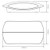 BELL-13 240V 13W Two Way LED Wall Light 5000K - Dark Grey
