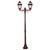 GT-277 Avignon Twin Head Medium Post Light - Powder Coated Finish / B22 - Burgundy