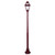 GT-276 Avignon Single Head Medium Post Light - Powder Coated Finish / B22 - Burgundy
