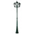 GT-142 Chester Three Head Tall Post Light - Powder Coated Finish / B22 - Green