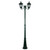GT-1077 Chester Twin Head Curved Arm Tall Post Light - Powder Coated Finish / B22 - Green