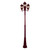 GT-1045 Vienna Three Head Curved Arm Tall Post - Powder Coated Finish / B22 - Burgundy