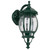 GT-1032 Vienna Curved Arm Downward Wall Light - Powder Coated Finish / B22 - Green