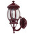 GT-1031 Vienna Curved Arm Upward Wall Light - Powder Coated Finish / B22 - Burgundy