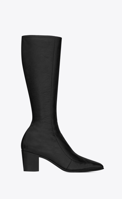 Saint Laurent Otto Zipped Boots in Patent Leather