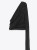 SS24 Saint Laurent Draped one-shoulder top in dotted silk muslin