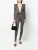 FW22 Saint Laurent V-neck Catsuit in Wool Jersey in Grey