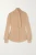 SS23 Saint Laurent Lavalliere Neck Shirt In Crepe De Chine in Beige