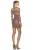 Pre FW24 Saint Laurent Dress In Ladder Knit Jersey in Grey/Taupe