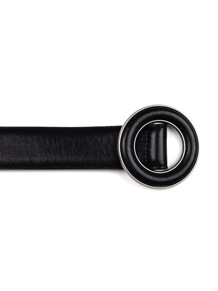 Saint Laurent Lamb Leather Oversized Circular belt