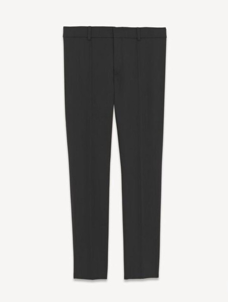 SS24 Saint Laurent Low-Rise Pants in Stretch Gabardine