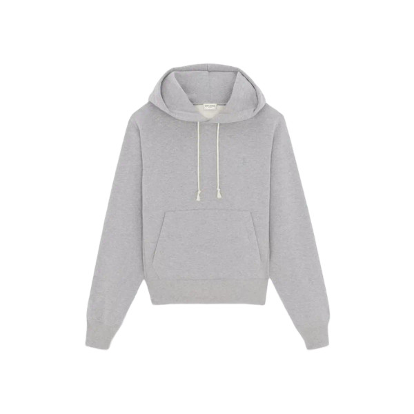 Saint Laurent Cassandre Hoodie Grey