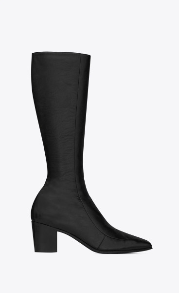 Saint Laurent Otto Zipped Boots in Smooth Leather