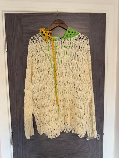 Loewe x Paula's Ibiza Crocheted Cotton Lizard Hoodie