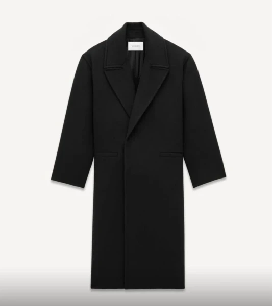 FW25 Saint Laurent Oversized Coat in Brushed Cashemere & Wool