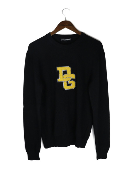 Dolce & Gabbana DG Logo Knitted Wool Sweater