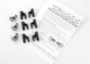 Traxxas Steering and Throttle Servo Horns for non-Traxxas Servos, 5345X, TRA5345X