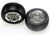 Traxxas Alias Tires/Twin Spoke 2.8" Wheels/Foam Inserts (nitro rear), 5572R