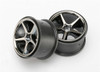 Traxxas Wheels, Gemini Black Chrome (2), 7172A, TRA7172A