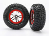 Traxxas Chrome Wheels/Ultra-Soft S1 Mud Terrain Tires Assembled Slash 4x4, 6873R