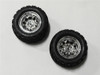 DHK Tires Mounted on Chrome Wheels (2-pcs) - Crosse, 8136-004