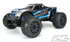 Pro-Line Trencher LP 3.8" All Terrain Tires Mounted on Raid Black 8x32 Removable Hex 17mm Wheels, 10175-10