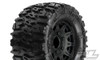 Pro-Line Trencher 2.8" All Terrain Tires Mounted on Raid Black 6X30 Removable Hex Wheels, 1170-10