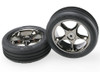 Traxxas Tracer 2.2" Wheels & Alias Tires Bandit Front, 2471A, TRA2471A
