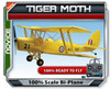 ParkFlyers R/C Tiger Moth Bi-Plane Micro 200 Class