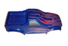 No Window Stickers Included. Only Flame Design on Blue Body.