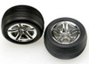 Traxxas Alias Tires/Twin Spoke 2.8" Wheels/Foam Inserts (nitro front), 5574R