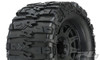 Pro-Line Trencher HP 3.8" All Terrain Belted Truck Tires Mounted on Raid Black 8x32 Removable Hex Wheels, 10155-10