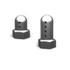 Atomik Alloy Body Post Set - TI- Grey - Deegan MM and VMX 450 Dirtbikes, 0476T