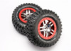 Traxxas Chrome Wheels/Mud Terrain Tires Assembled Slash 4x4, 6873A