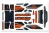 Team Corally Body Decal Sheet for Kronos XTR, C-00180-380-2