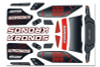 Team Corally Body Decal Sheet for Kronos XP V1 6S, C-00180-380-1