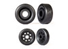 Traxxas Black Wheelie Bar Wheels for Drag Slash, 9461