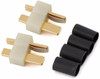 Deans White HW High Temp Ultra Plug Male for 10-12 Gauge Wire (2-pk), 1324