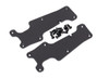 Traxxas Front Suspension Arm Covers for Sledge 1/8 Monster Truck - Black, 9633